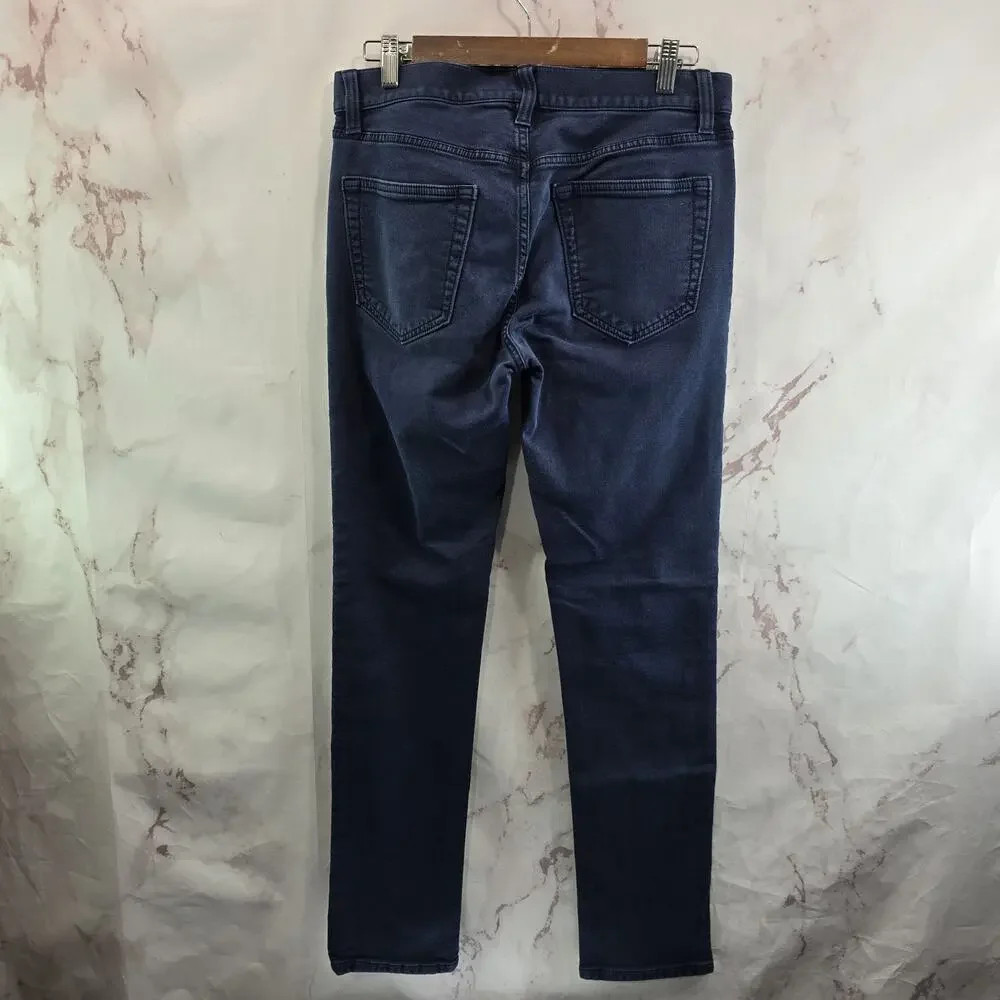 Banana Republic Pants Mens 30 X 32 Blue Traveler Jean Slim Straight Leg Navy